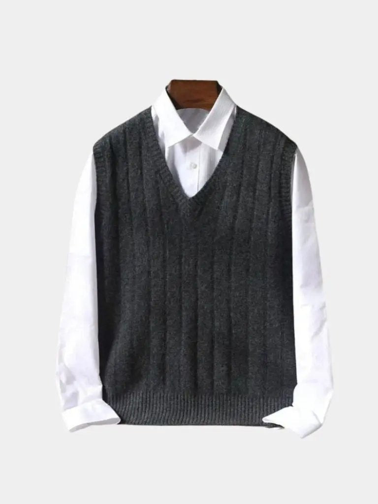 Men’s Knit Sweater – Merino Wool Pullover Casual Everyday Knitwear SPECTER