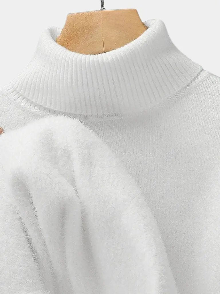 Men’s Sweater – Aurelius Wool Turtleneck Modern Everyday Design SPECTER