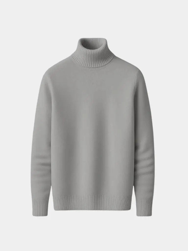 Men’s Sweater – Aurelius Wool Turtleneck Modern Everyday Design SPECTER