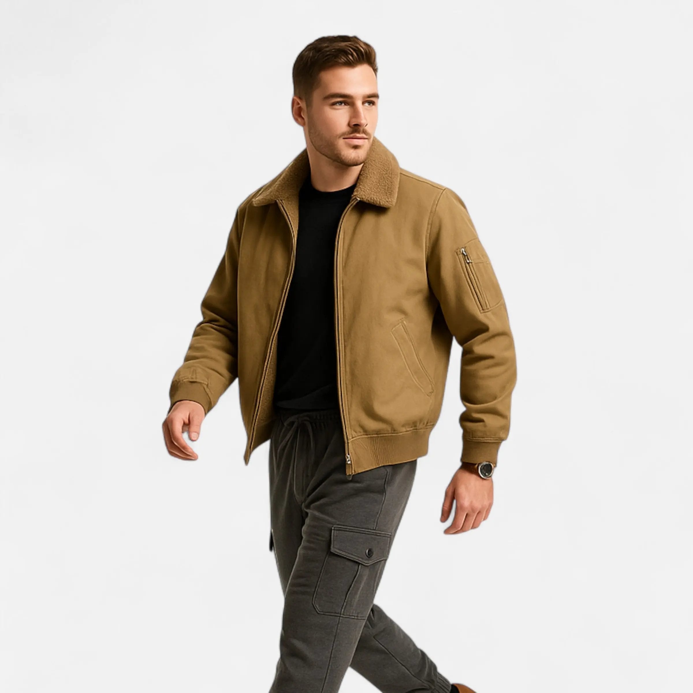 Men’s Casual Jacket – Refined Cotton & Lambswool Blend SPECTER LONDON