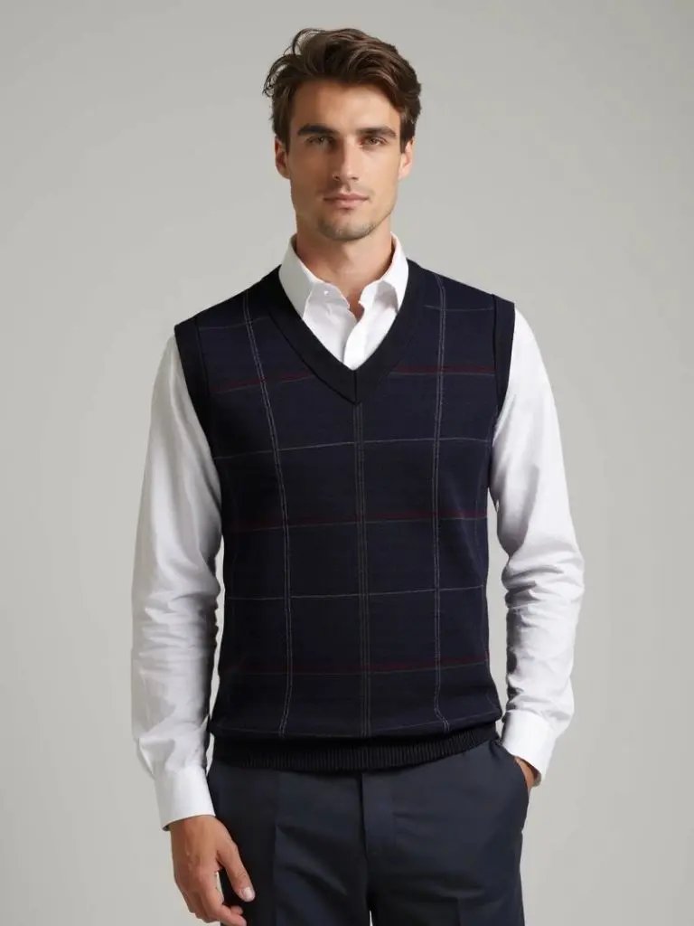 Men’s Jacket – Academic Checkered Kinit Modern Everyday Design SPECTER