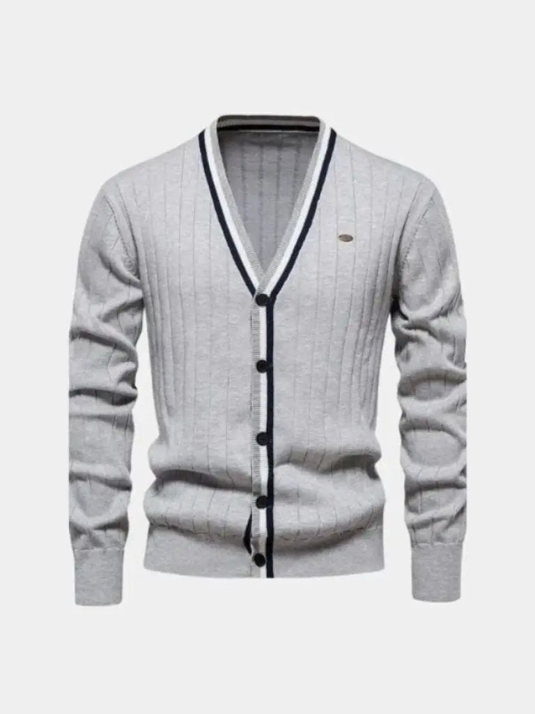 Men’s Cardigan Sweater – Cotton Button Casual Everyday Knitwear SPECTER