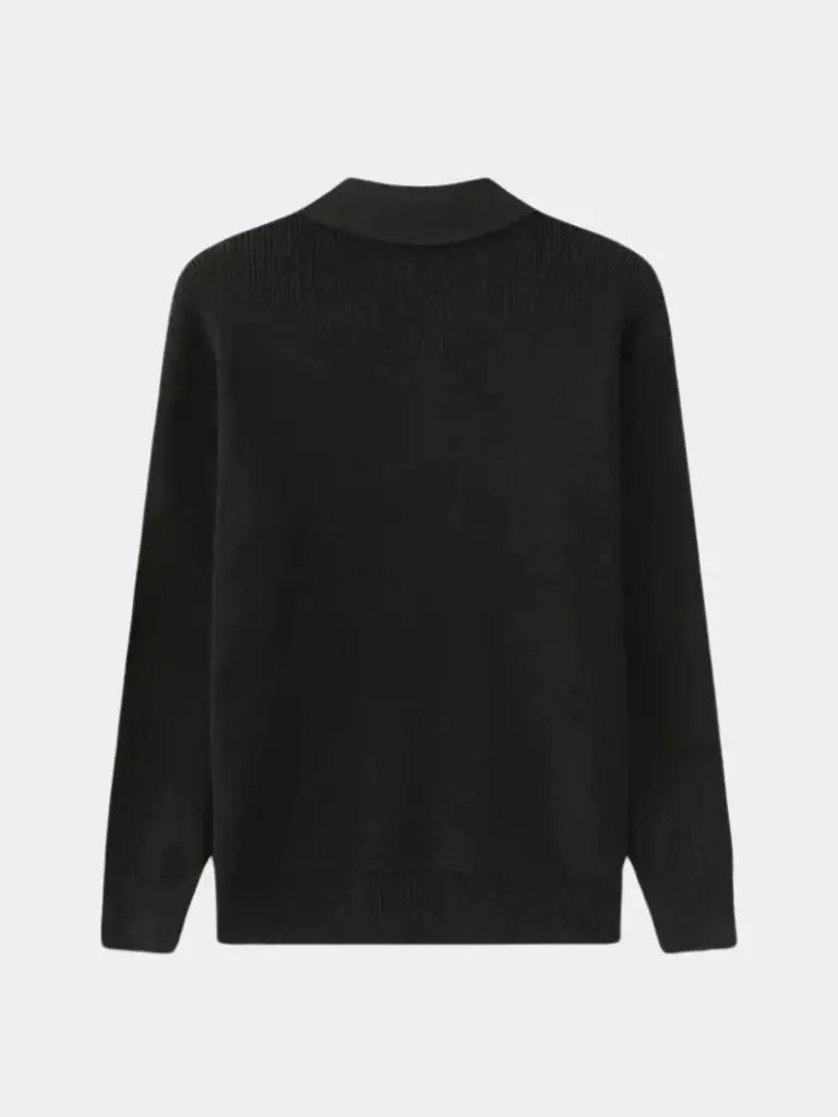 Men’s Knit Sweater – Essential Half Zip Casual Everyday Knitwear SPECTER