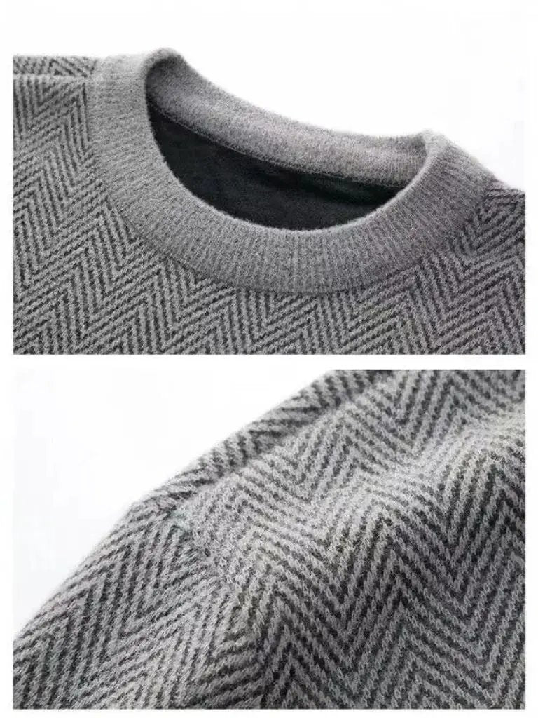 Men’s Knit Sweater – Essential Wool Casual Everyday Knitwear SPECTER