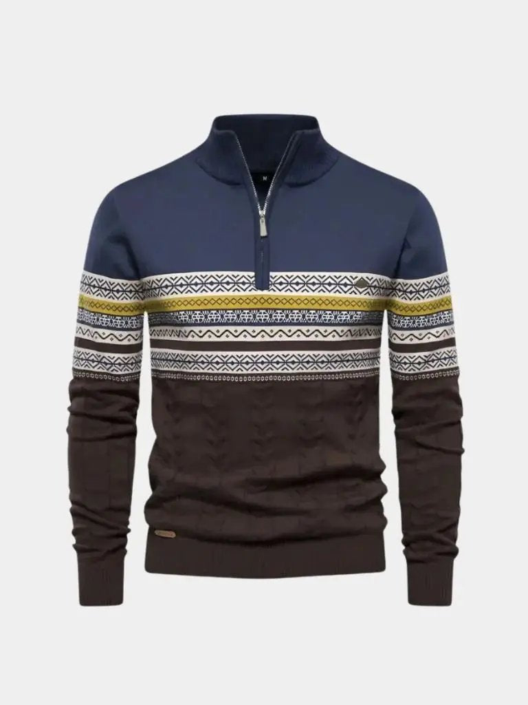 Men’s Knit Sweater – Half Zip Pullover Casual Everyday Knitwear SPECTER