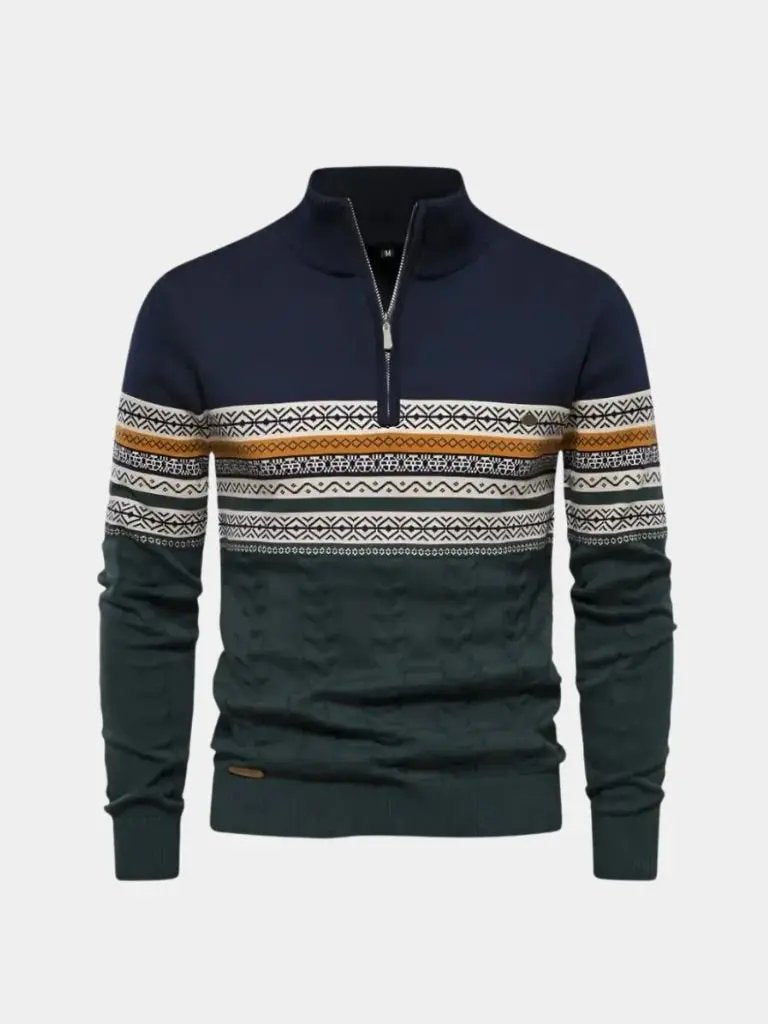 Men’s Knit Sweater – Half Zip Pullover Casual Everyday Knitwear SPECTER