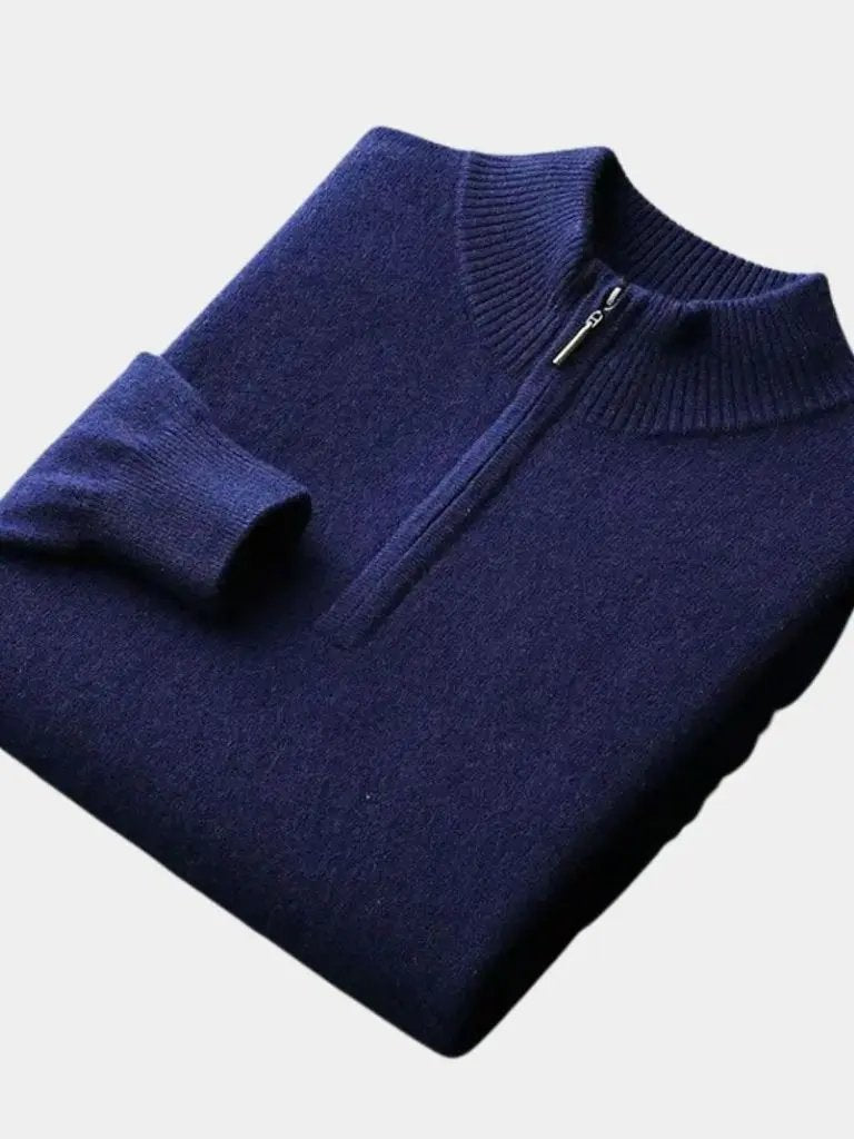 Men’s Knit Sweater – Merino Half Zip Casual Everyday Knitwear SPECTER