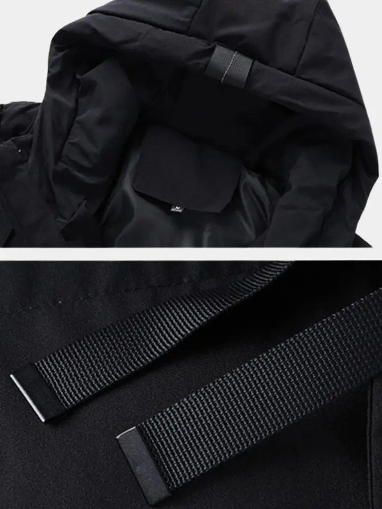 Men’s Puffer Jacket – Minimalist Long Quilted Winter Warmth SPECTER