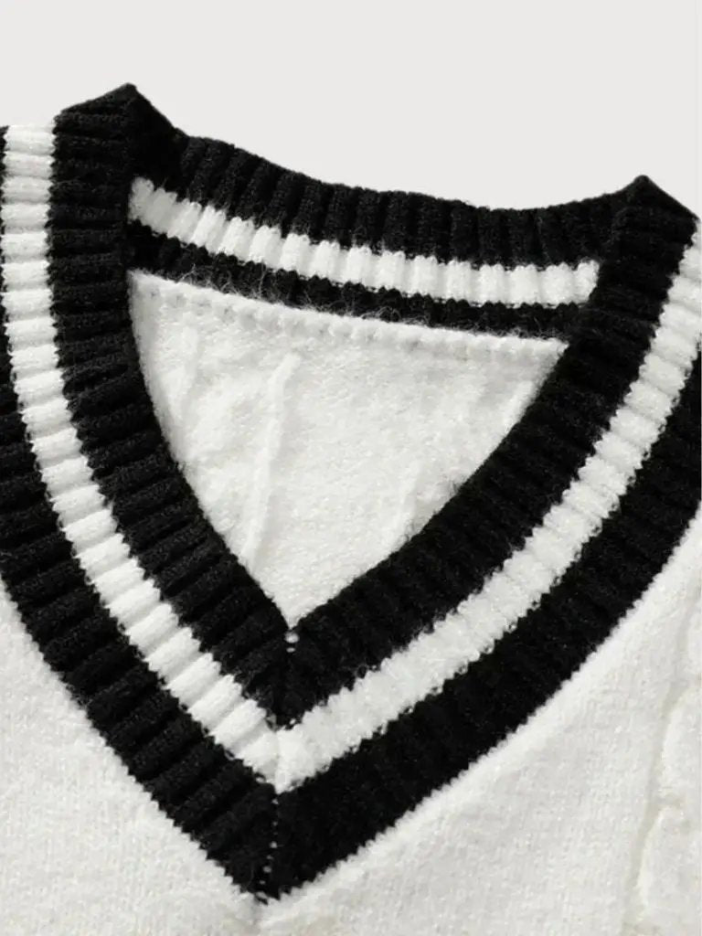 Men’s Knit Sweater – Minimalist Neck Casual Everyday Knitwear SPECTER