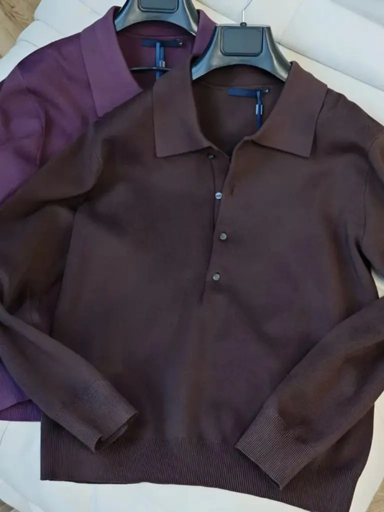 Men’s Knit Sweater – Old Money Polo Casual Everyday Knitwear SPECTER