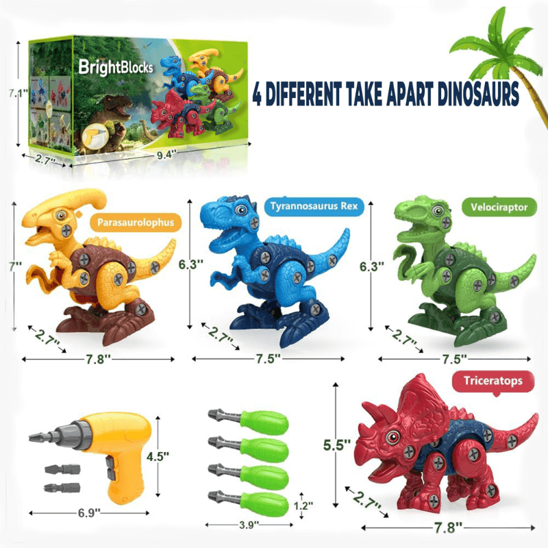 Dinosaur STEM Building Toy Set