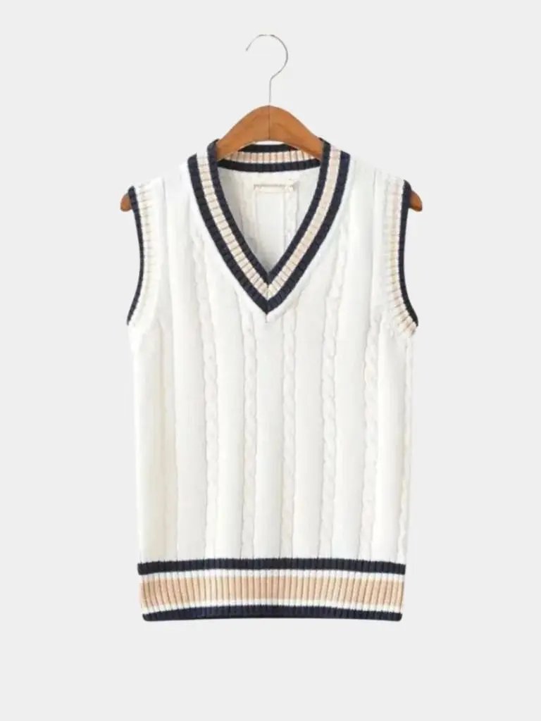 Men’s Knit Sweater – Neck Elegant Vest Casual Everyday Knitwear SPECTER