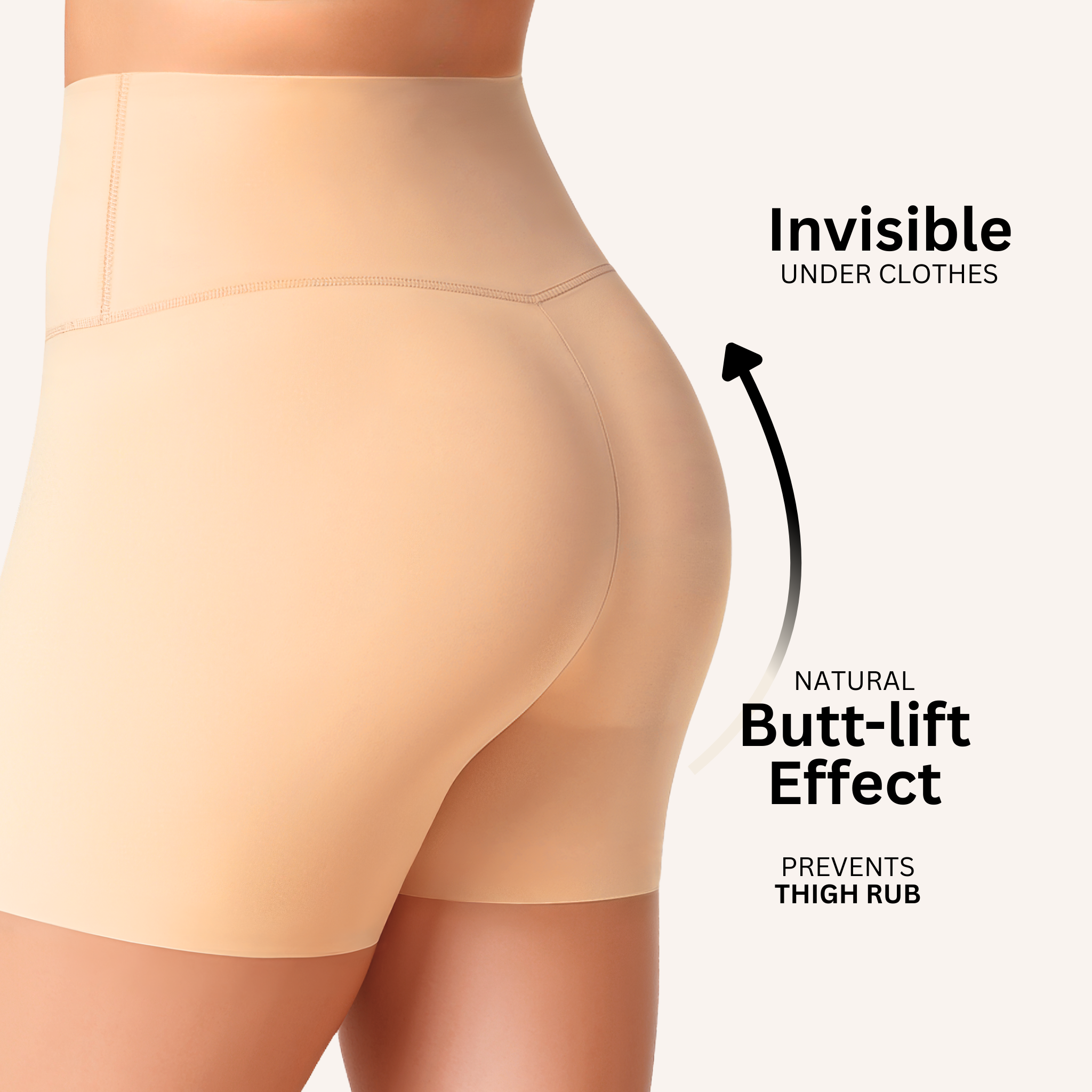 FemLush© Anti-Roll Shaper Shorts