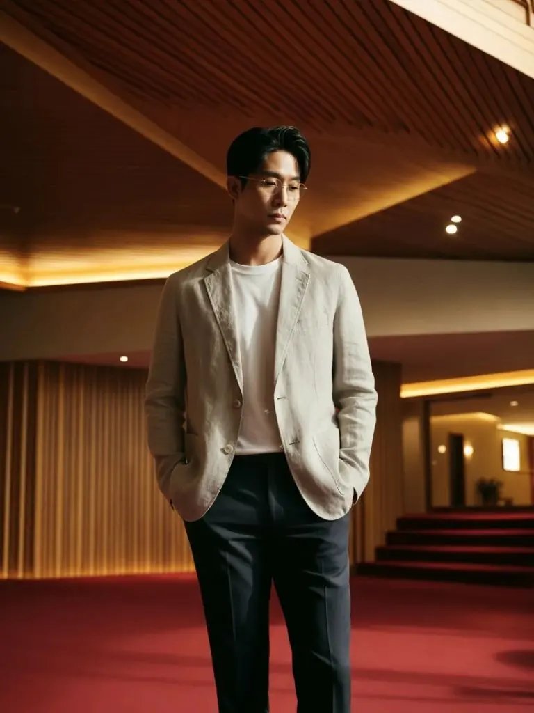 Men’s Blazer – Gianni Summer Tailored Classic Fit SPECTER