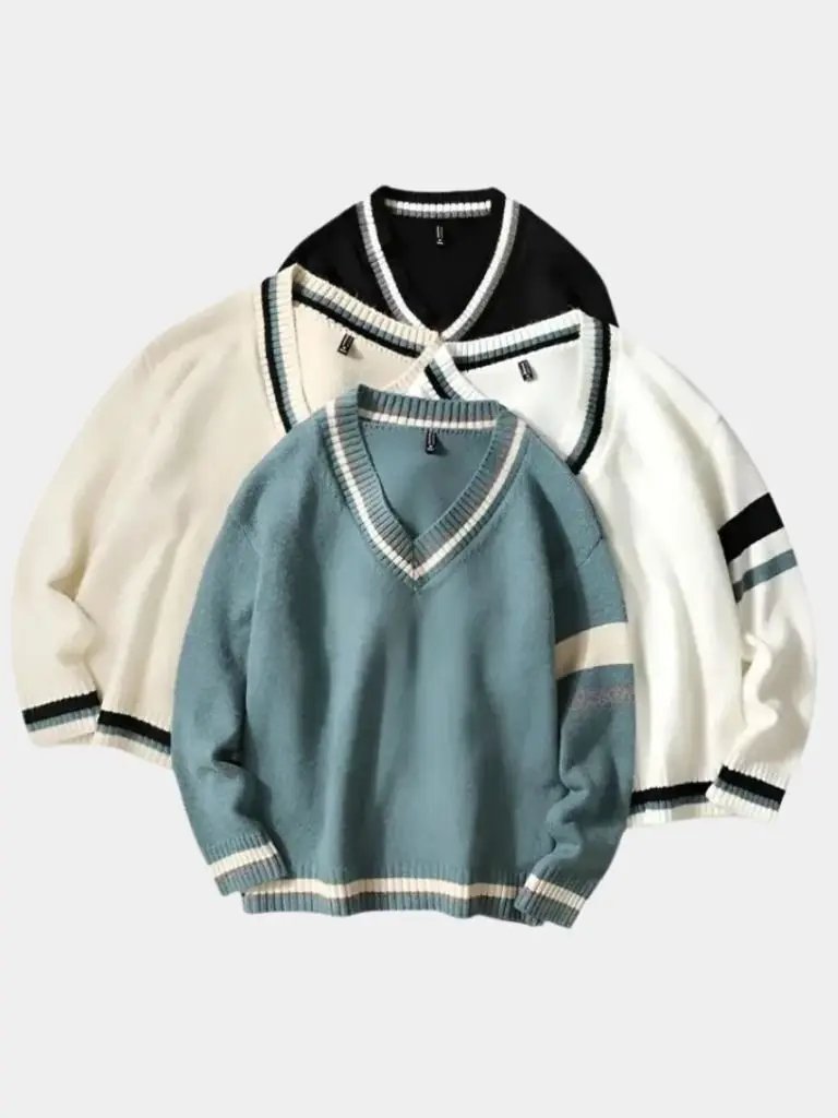 Men’s Knit Sweater – Neck Casual Everyday Knitwear SPECTER