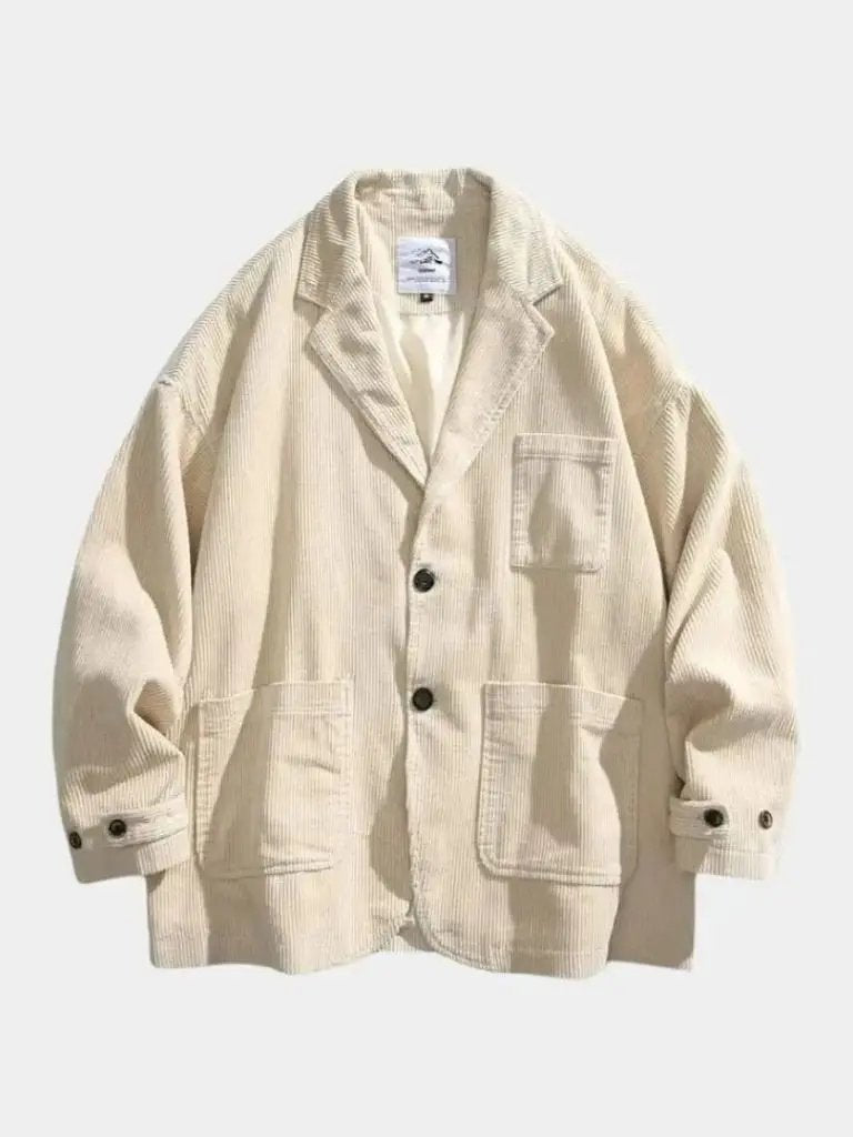 Men’s Corduroy Jacket – Retro Textured Design SPECTER