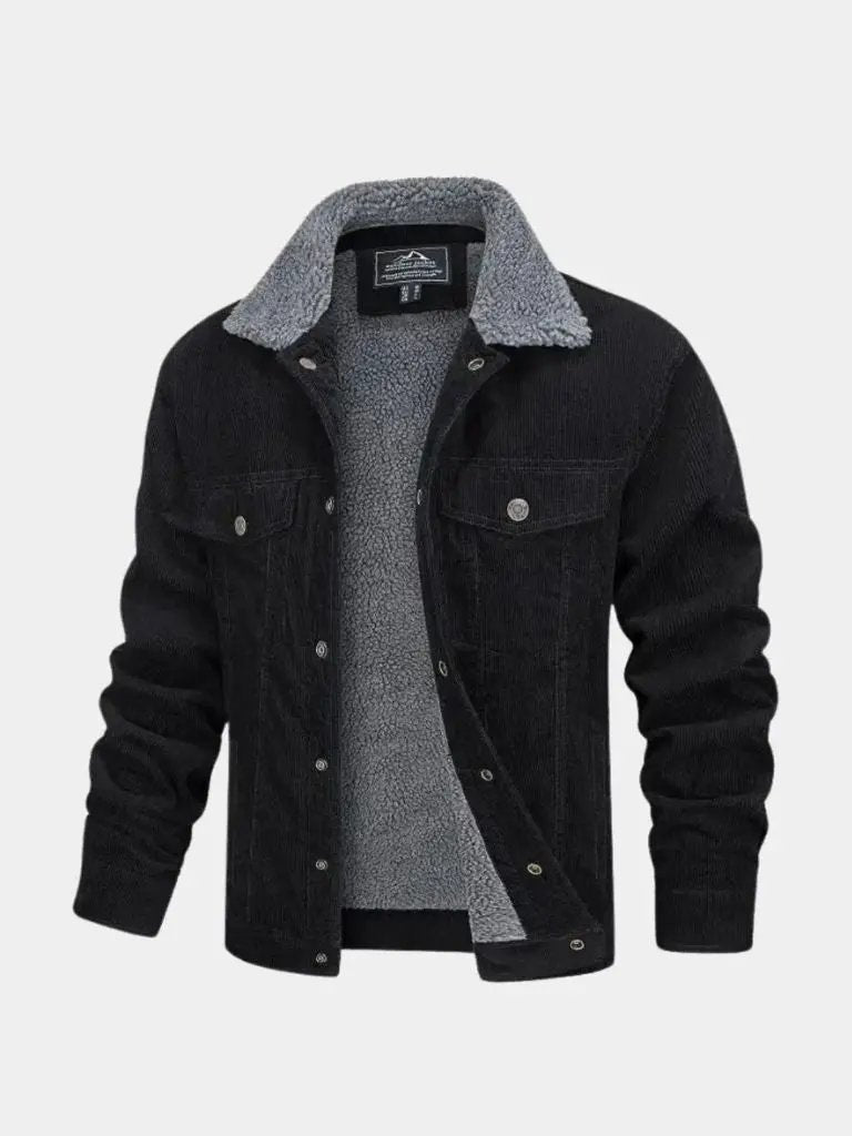 Men’s Sherpa Jacket – Heritage Fleece-Lined Warmth SPECTER