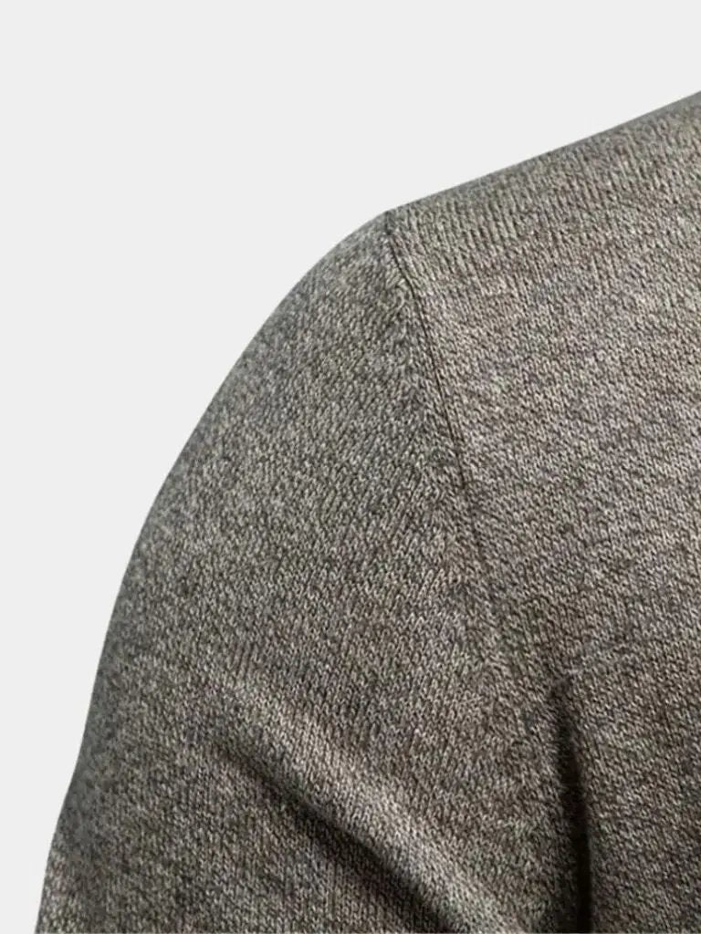 Men’s Cardigan Sweater – Knitted Stand Collar Casual Everyday Knitwear SPECTER