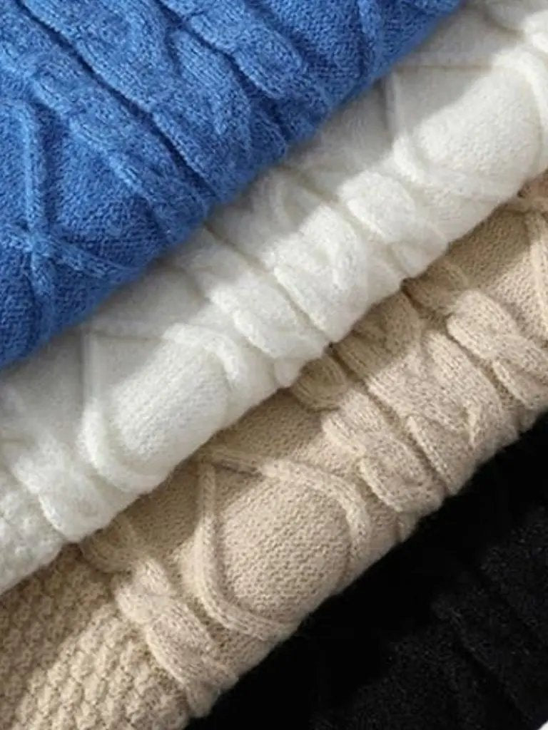 Men’s Knit Sweater – Minimalist Textured Casual Everyday Knitwear SPECTER