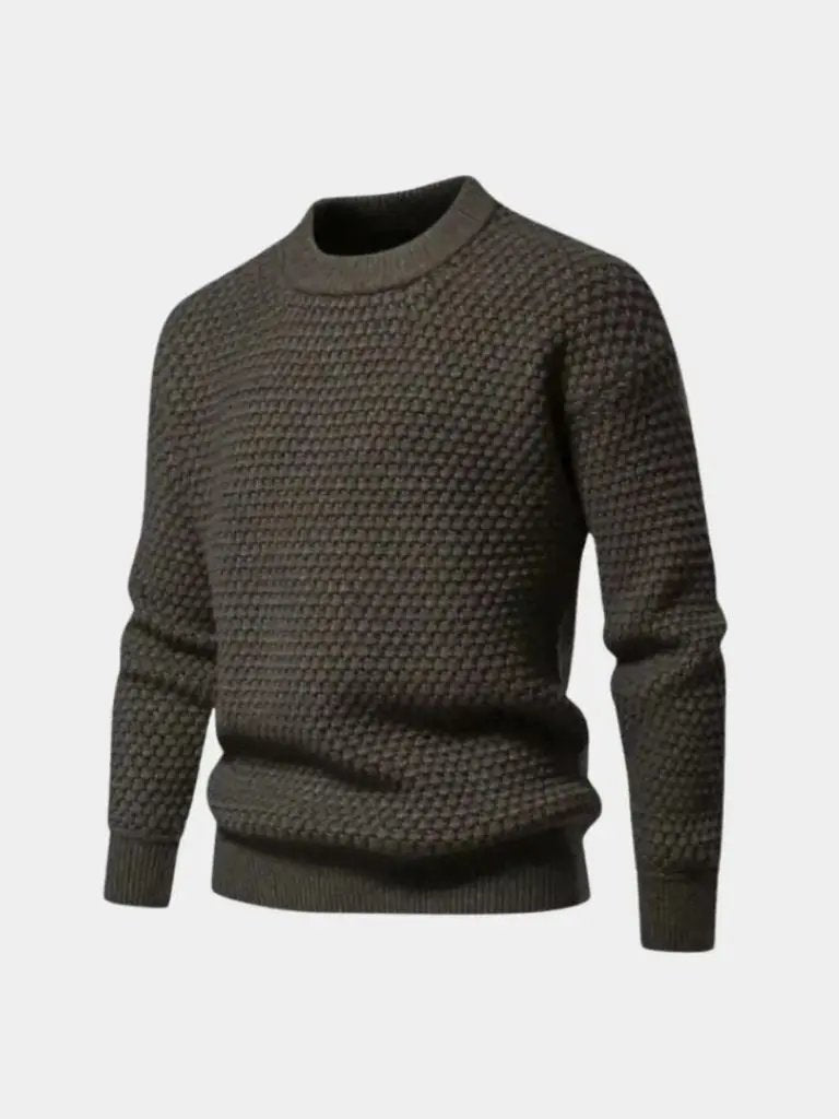 Men’s Knit Sweater – Old Money Textured Casual Everyday Knitwear SPECTER