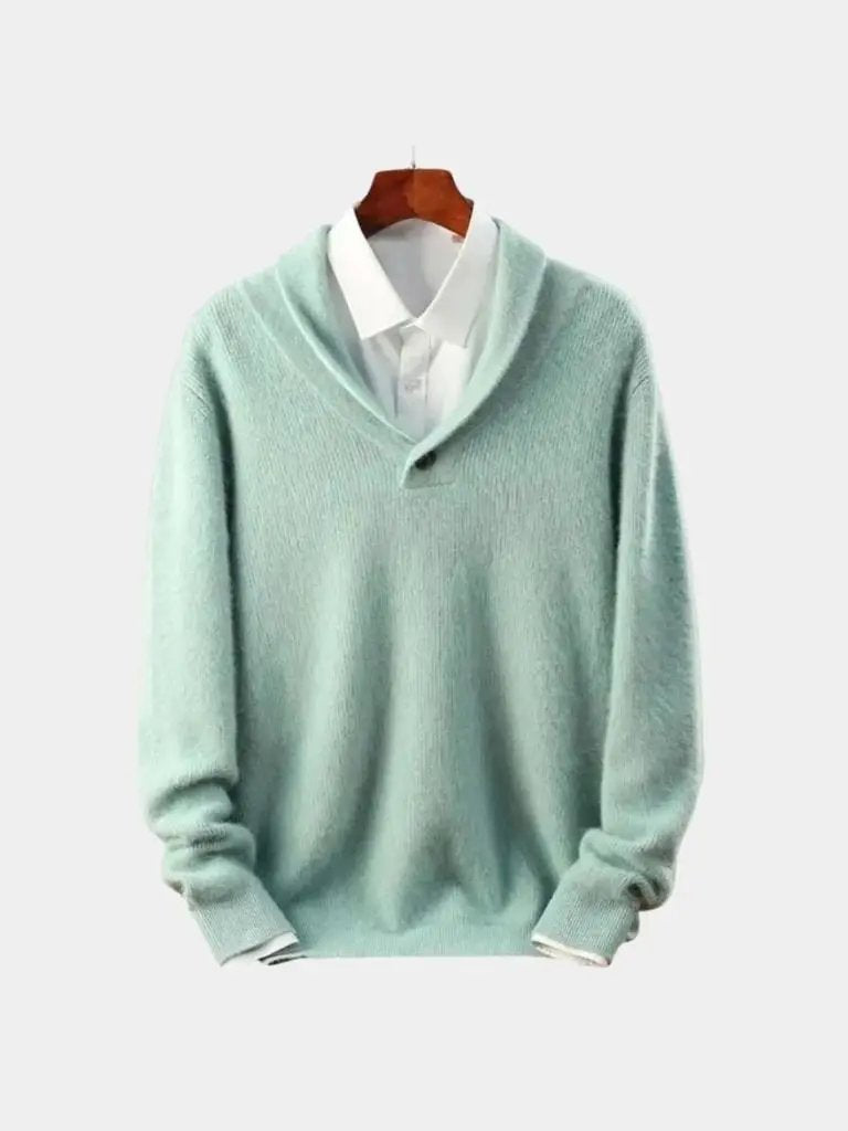 Men’s Cashmere Sweater – Soft Haven Soft Luxury Knit SPECTER