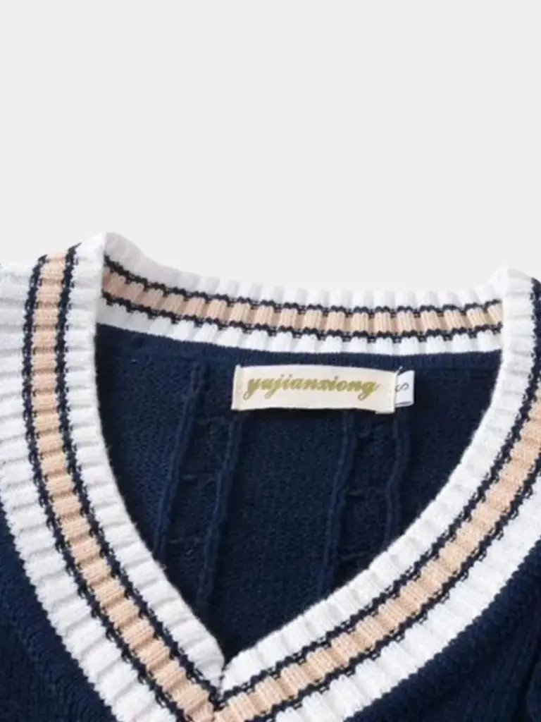 Men’s Knit Sweater – Neck Elegant Vest Casual Everyday Knitwear SPECTER