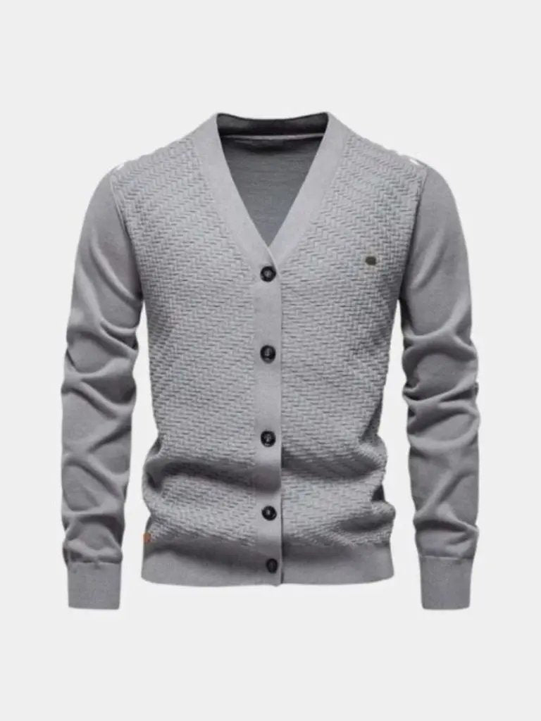 Men’s Knit Cardigan Sweater – Neck Knitwear Casual Everyday Knitwear SPECTER